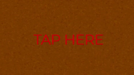 animation of neon tap here text over textured background