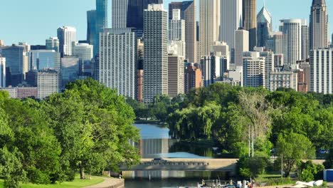 Boote-Legten-Am-Diversen-Hafen-Im-Lincoln-Park-An