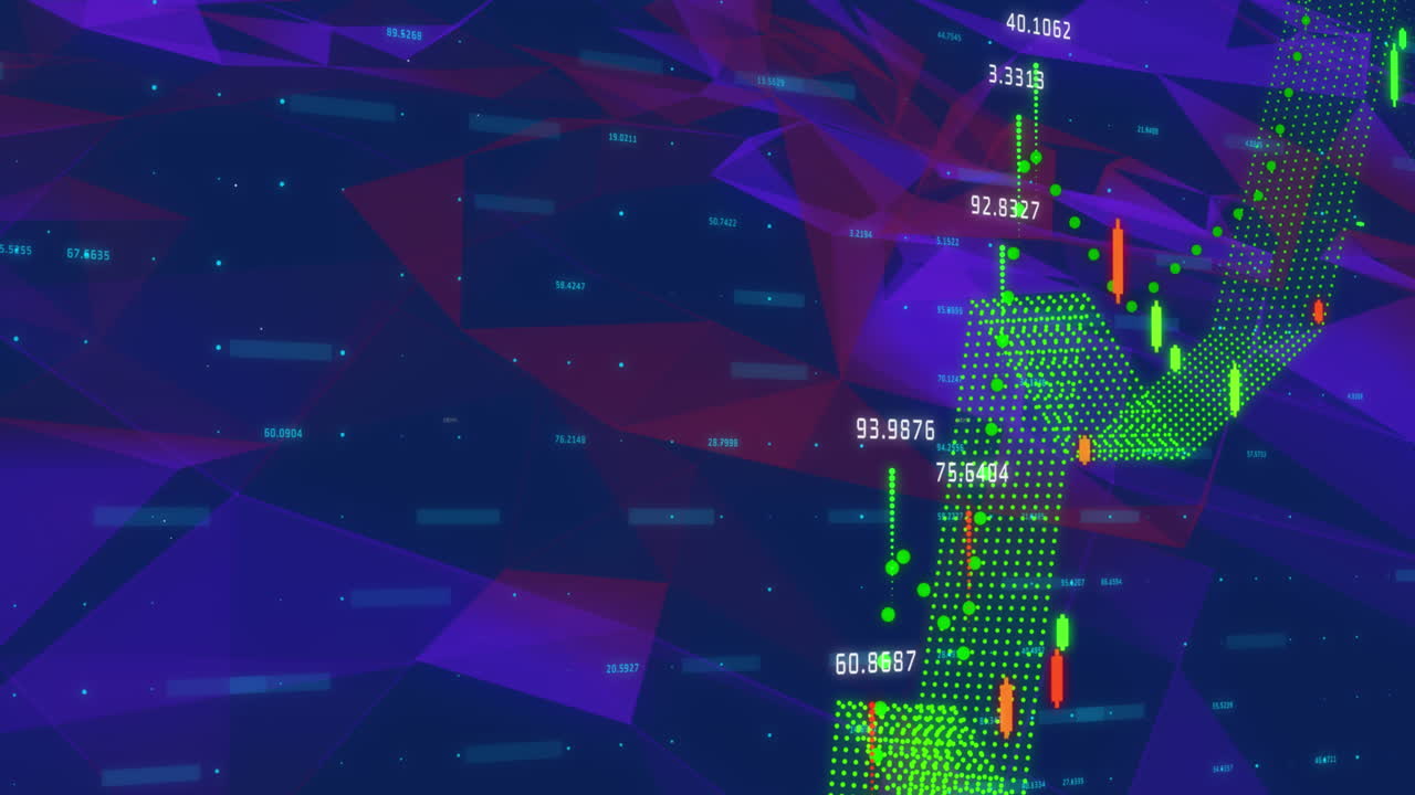 animación de diagramas sobre formas en movimiento