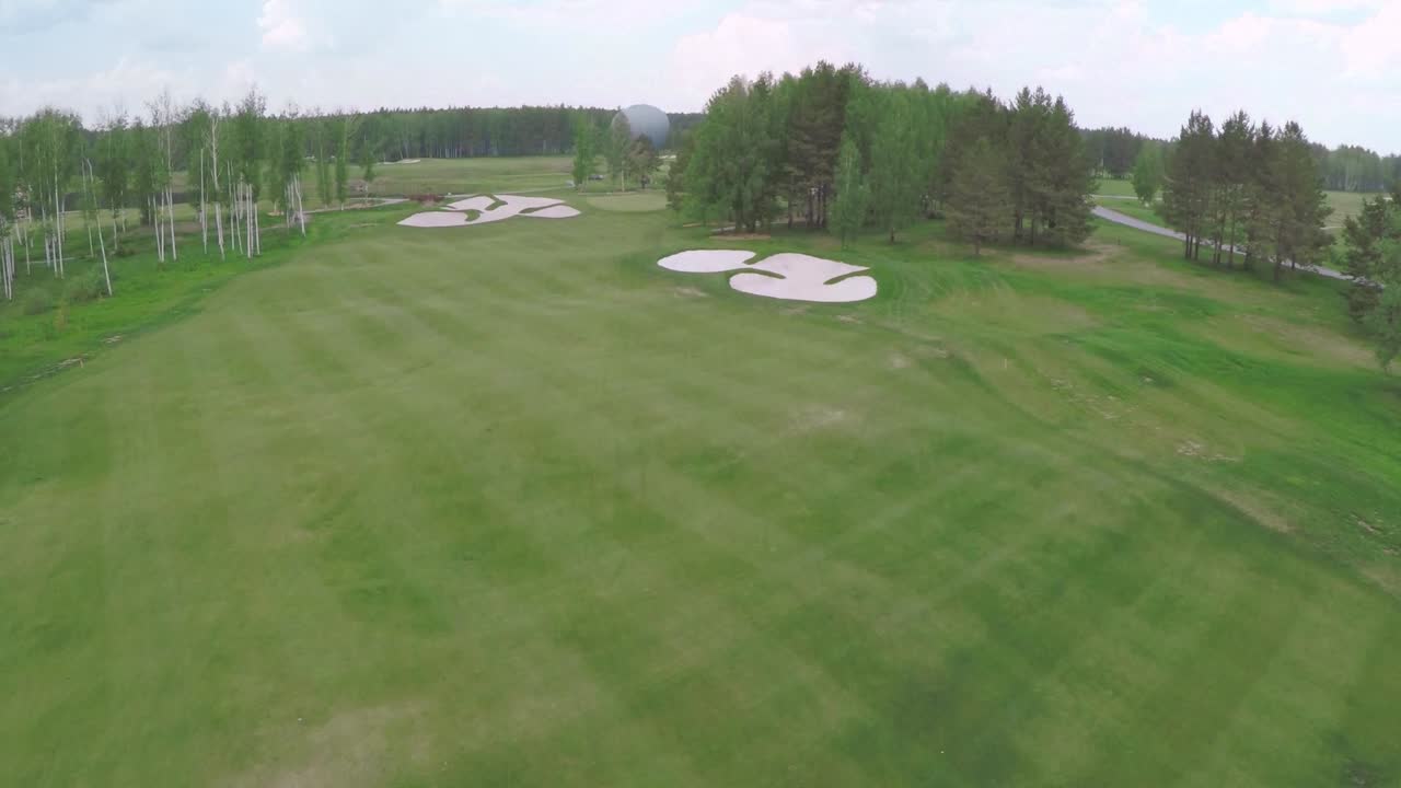 골프 코스 공중 풍경