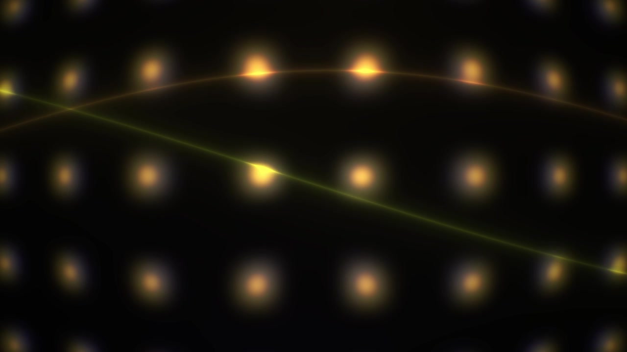 Abstract Background with Glowing Golden Lights and Moving Light Trails
