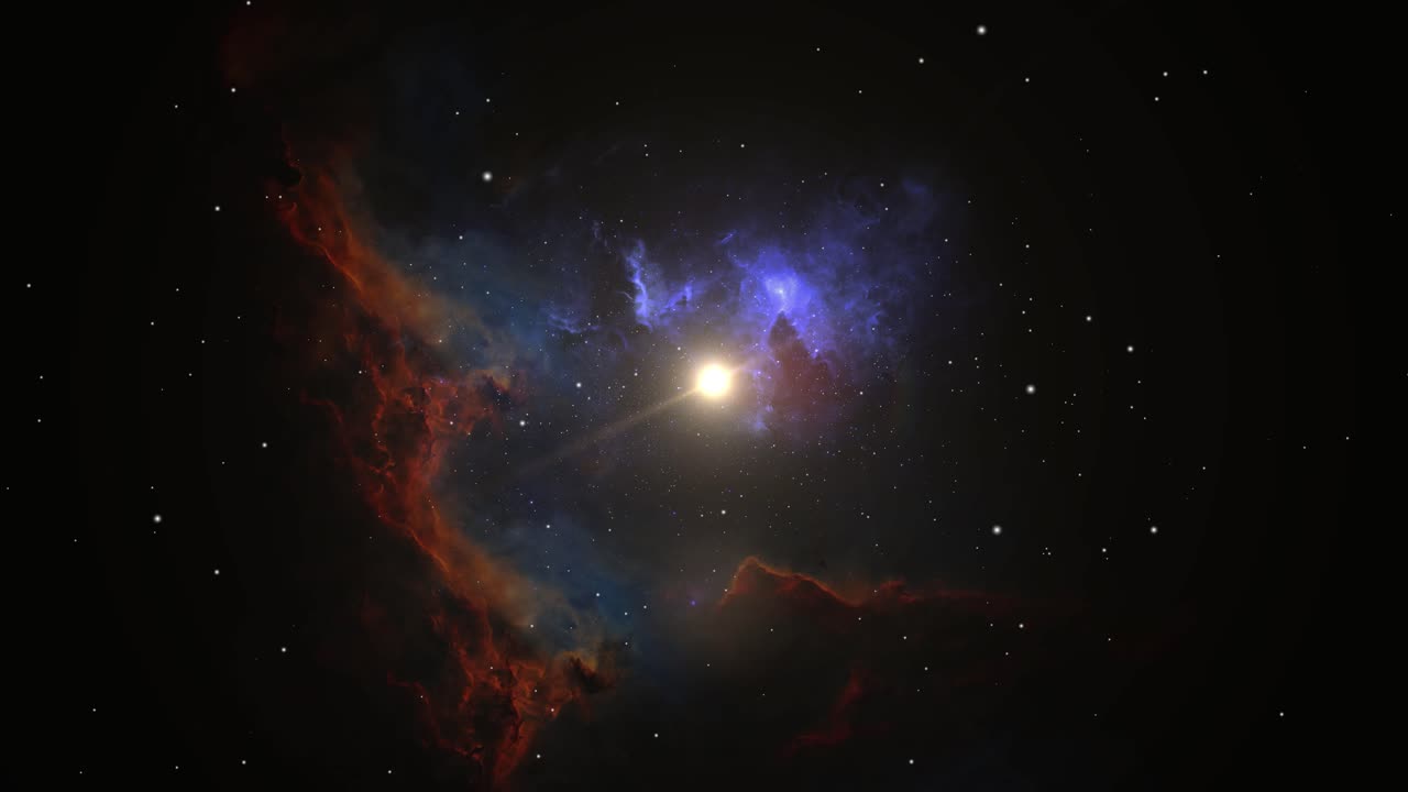 nebulosas y estrellas brillantes en el gran universo