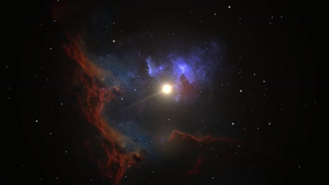 nebulae and bright stars in the great universe