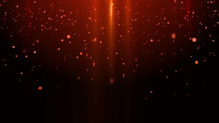 Red Snowfall Background