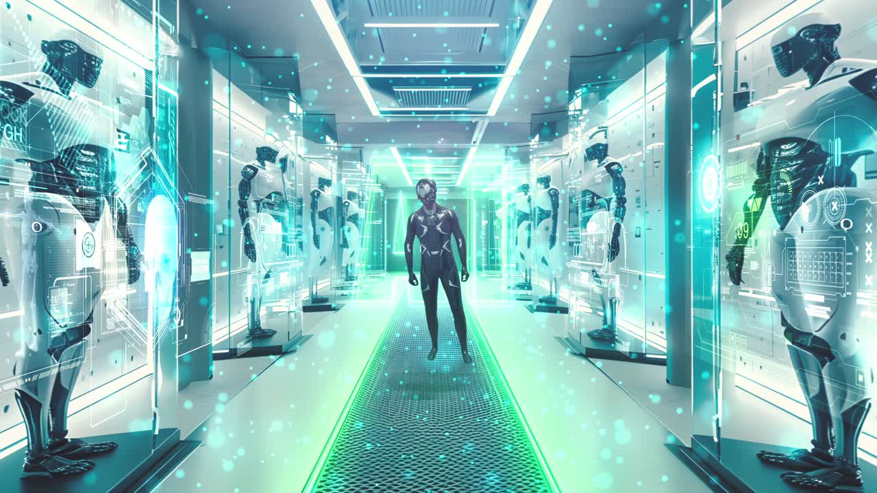 로과 인간과 함께 미래의 전시실