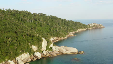 paradise brazilian island coastline, campeche island, florianopolis, santa catarina, brazil