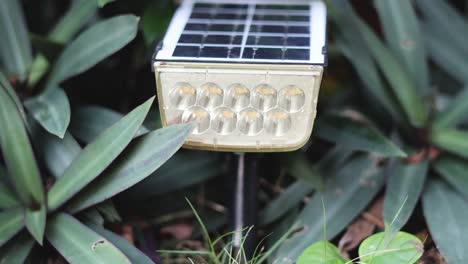 sequential installation of a solar-powered light