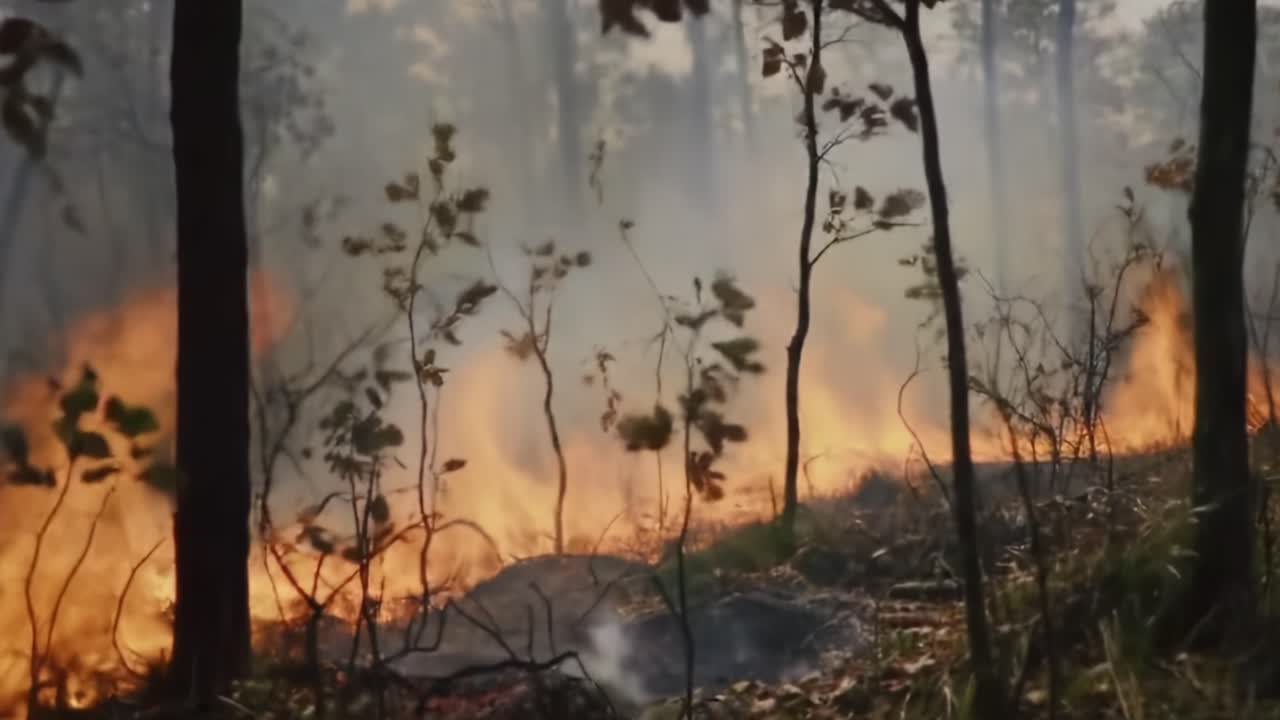 Orman Yangını Ormanda Yayılarak Yaban Hayatı ve Bitki Örtüsünü Tehdit Ediyor