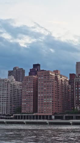 skyscrapers of manhattan overlooking the east river