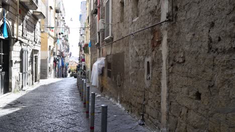 a serene alleyway in naples, italy