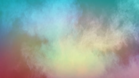 animation of powder on colourful background