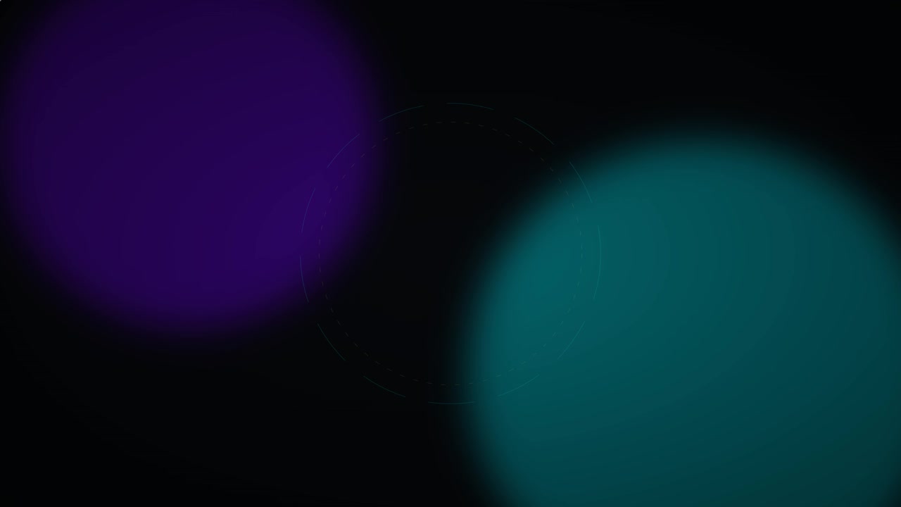 Abstract Background with Glowing Purple and Teal Bokeh Circles