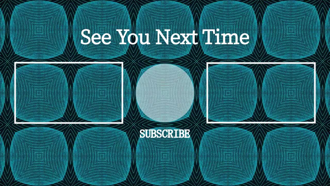 칼레이도스코프 패턴 엔드 카드 엔딩 스크린 모션 그래픽