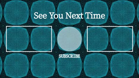 Kaleidoscope pattern end card ending screen motion graphics