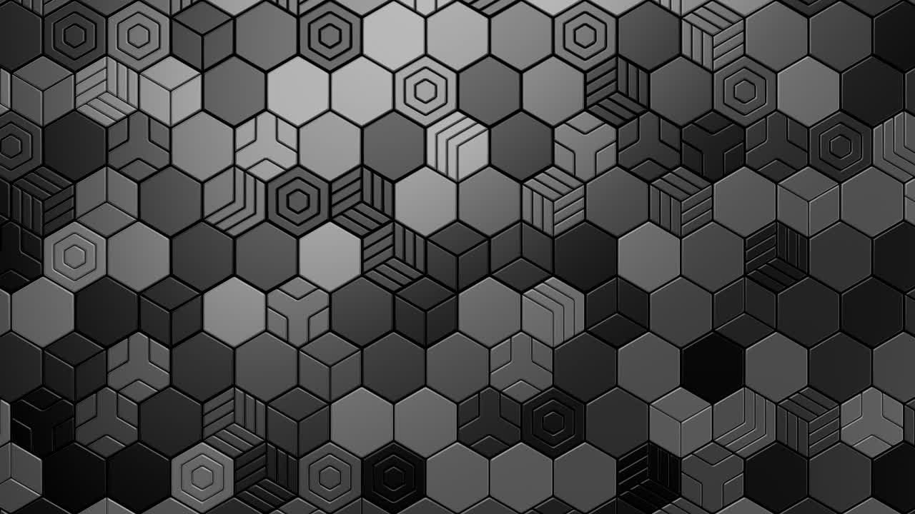 los hexágonos forman una onda