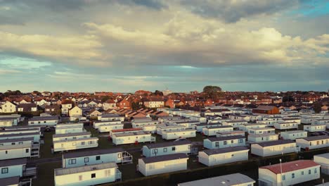 tormenta que se avecina sobre la ciudad costera de skegness