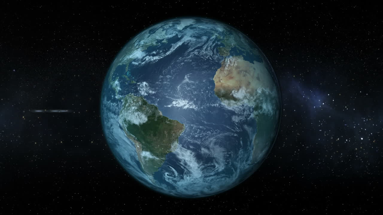 imagen ilustrada de la tierra y la luna