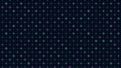 Modern geometric pattern black and blue stars and triangles grid