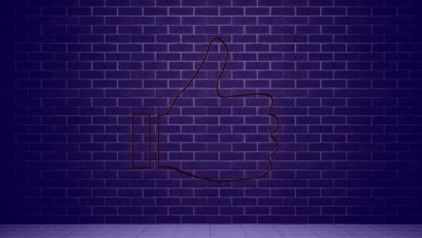 signo de neón con flecha en la pared de ladrillo 4k