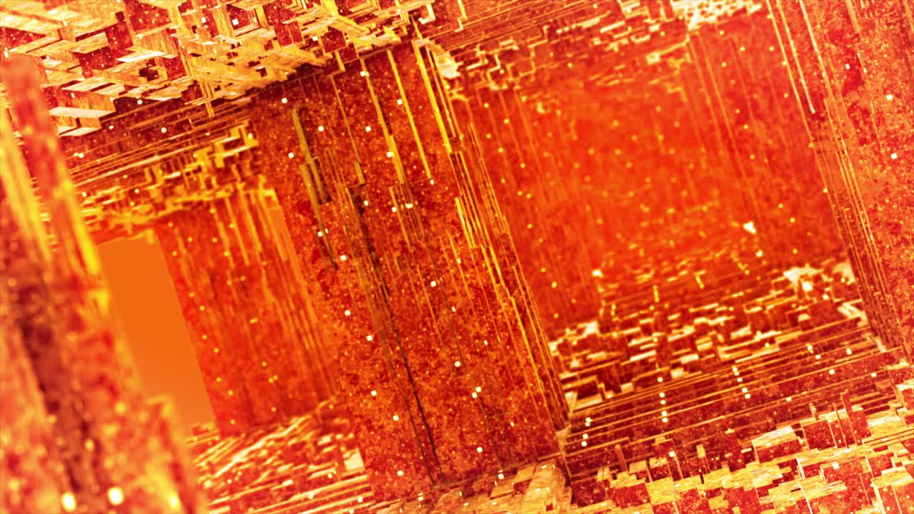 diseño abstract 3d geométrico naranja