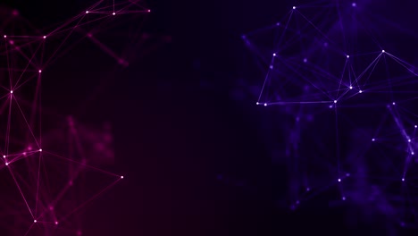 plexus abstracto de red títulos de tecnología ciencia de fondo bucle