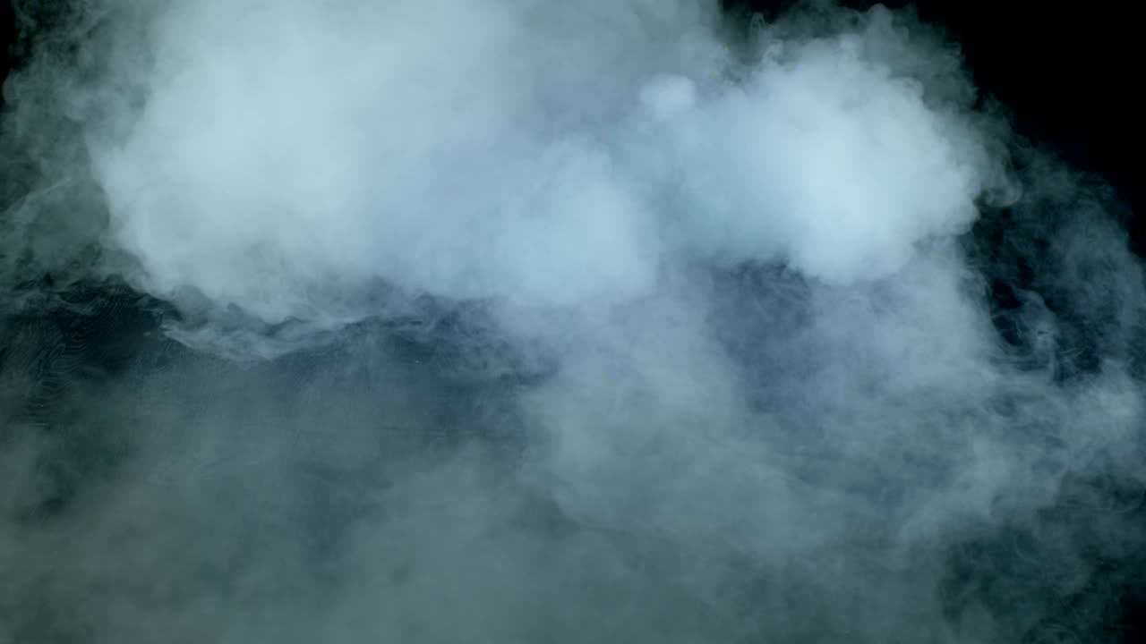 현실적인 건조 얼음 연기 구름