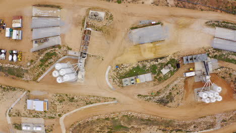 imágenes de un avión no tripulado de 4k de una zona industrial