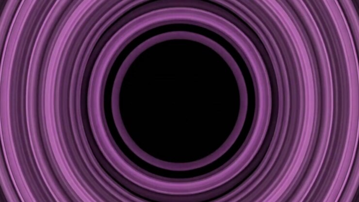 Círculos Concéntricos Púrpuras Abstractos Expandiendo y Pulsando