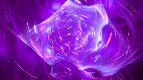 bucle de desenfoque de movimiento psicodélico trippy colorido - acelerador de partículas - caleidoscopio cósmico, fondo de trance techno espiritual