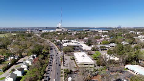 Antennenauszug-Mount-Pleasant-SC,-South-Carolina-In-Der-Nähe-Von-Charleston-SC,-South-Carolina