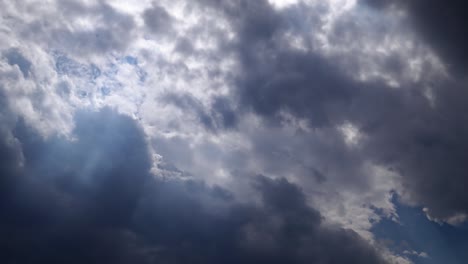 time lapse of a dark stormy sky before the rain