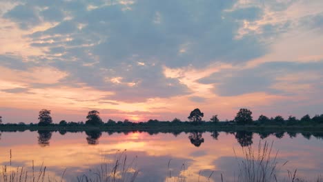 sunset reflection on water