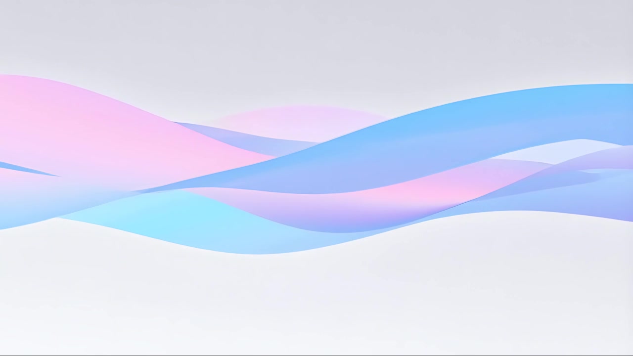 Sfondo Minimalista Astratto con Onde in Movimento 4K