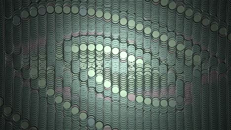 abstract background wall of circles