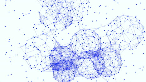 Líneas-Azules-Conectadas-En-Esferas-Geométricas-Sin-Fisuras-En-Degradado-Blanco
