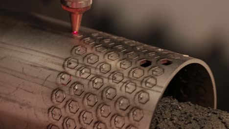 CNC-Laser-cutting-of-metal,-modern-industrial-technology.