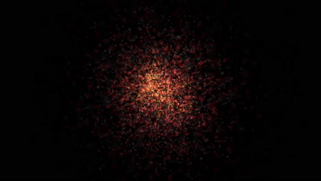 cloud of energetic particles rotating with partial zoom