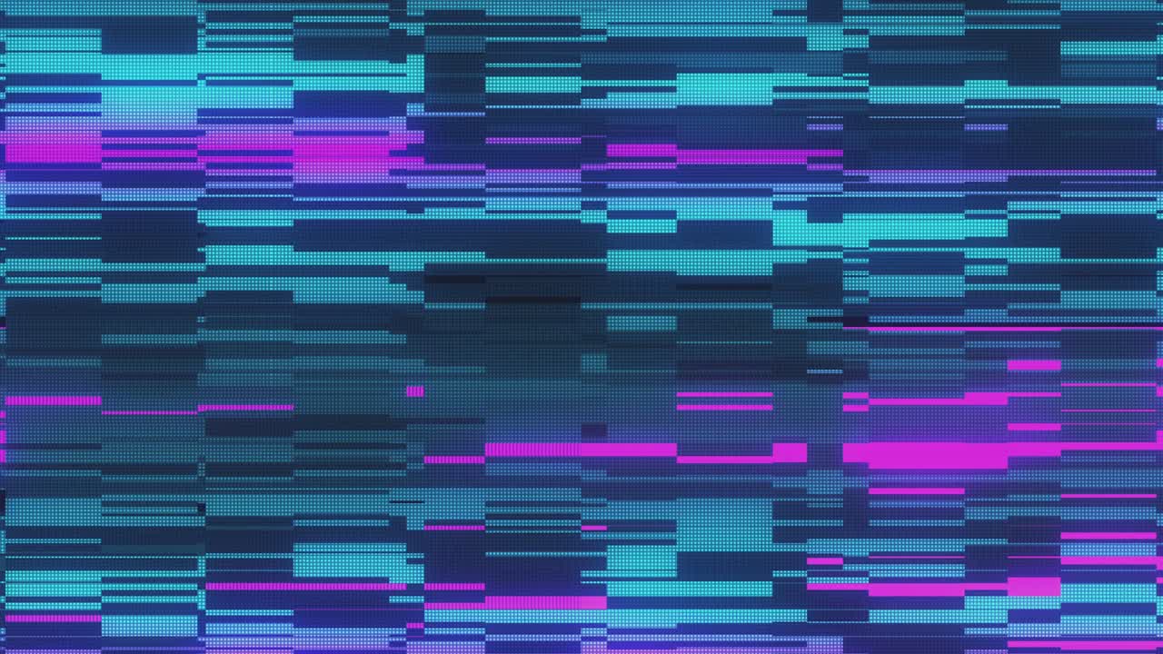 diseño único abstracto animación digital ruido de píxeles error de fallo daño de video