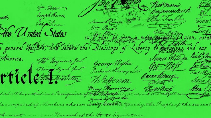 Written constitution of the United States 4k