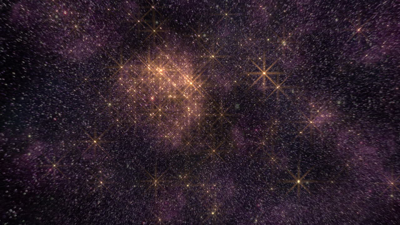 Stellar splendor a captivating view of glowing stars and shining galaxies in space