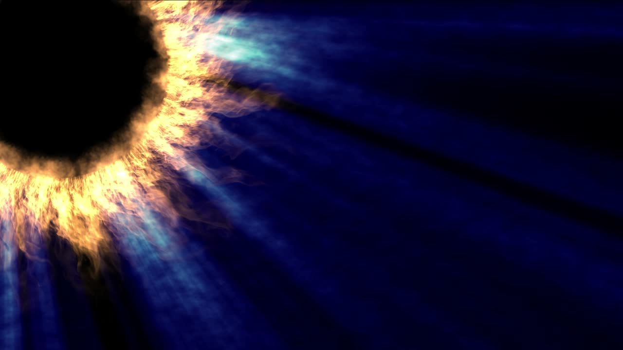 luz del sol fuego abstracto corona llama 4k