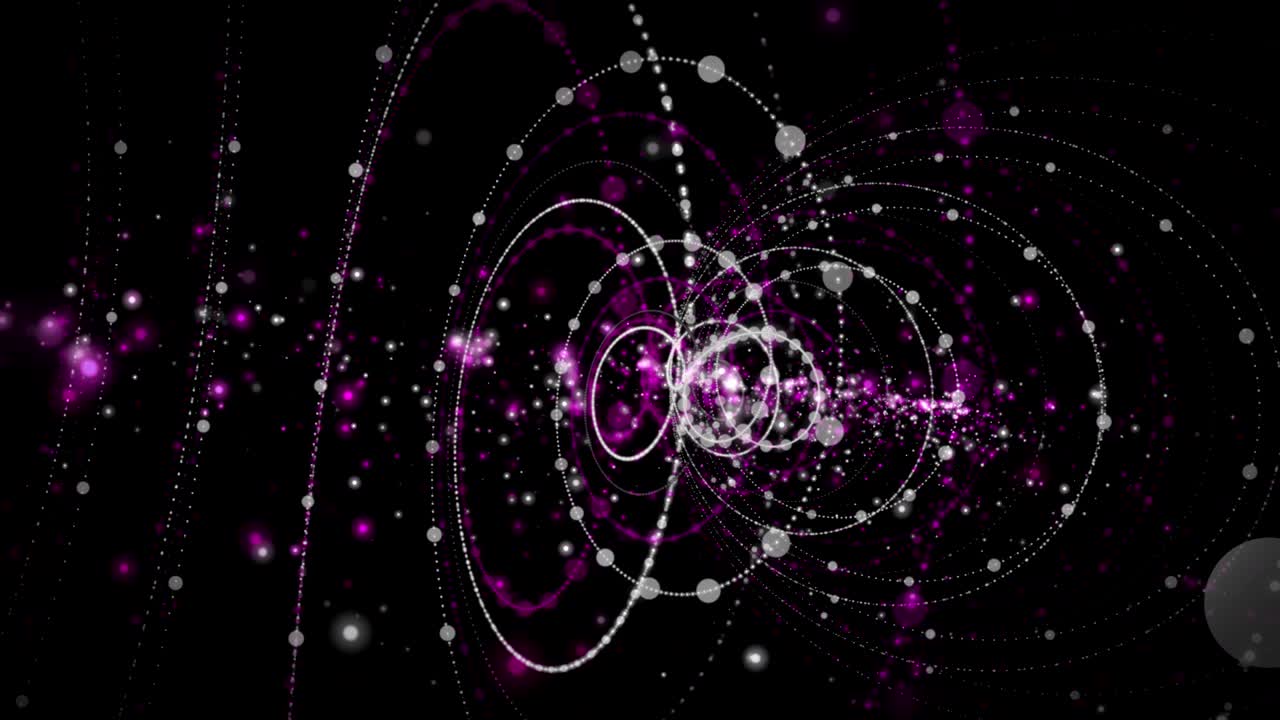 Romantic animation with stripe object and flickering particles in slow motion, 4096x2304 loop 4K