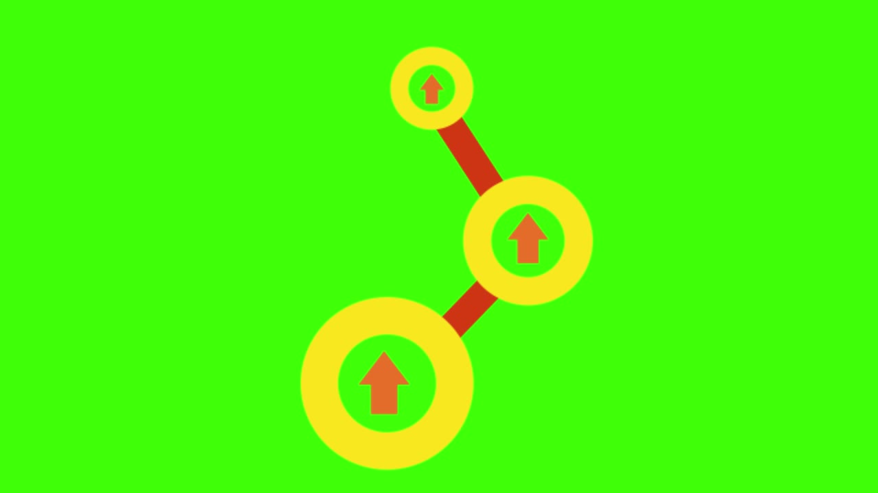 анимация значка шагов на зеленом экране