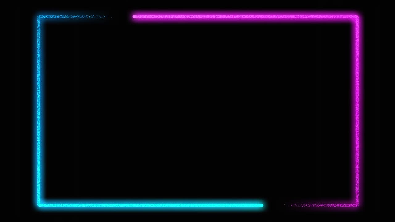 fondo de borde rosa y azul de líneas brillantes de neón - animación de video