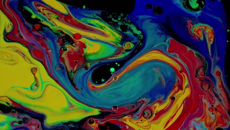 abstract colorful fluid art