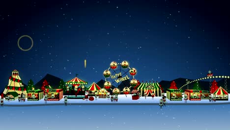 winter carnival cartoon animation.