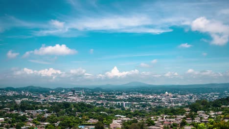 a panoramic view of the historical downtown area of san salvador, el salvador