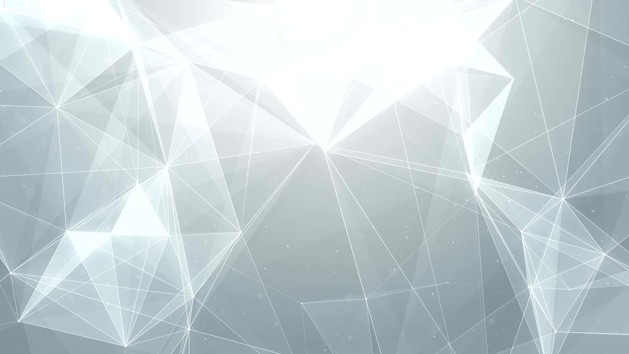 Plexus abstract network white technology science background loop ...