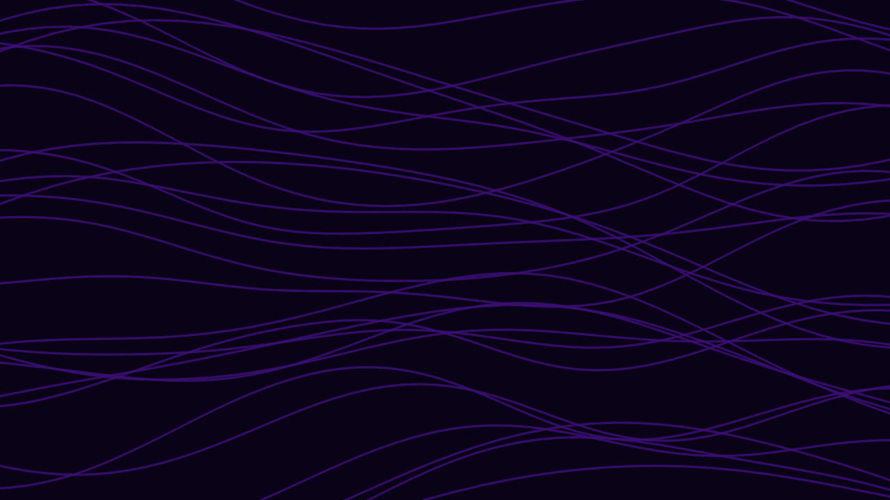 líneas púrpuras curvas fluyentes en un fondo negro elemento de diseño gráfico dinámico y elegante