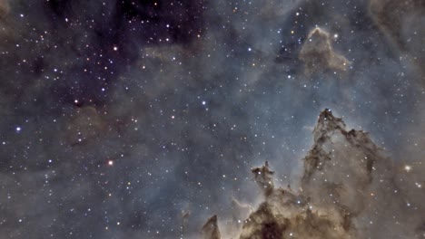 viajar a través de campos de estrellas